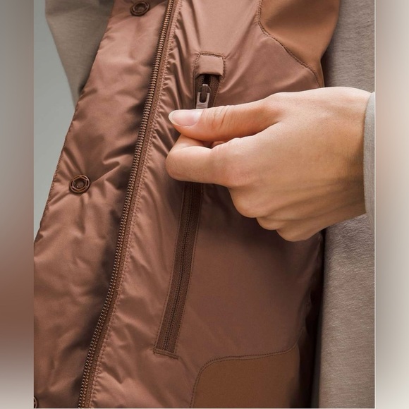 Lululemon Wunder Puff Cropped Vest in Roasted Brown size 4 - Picture 9 of 11